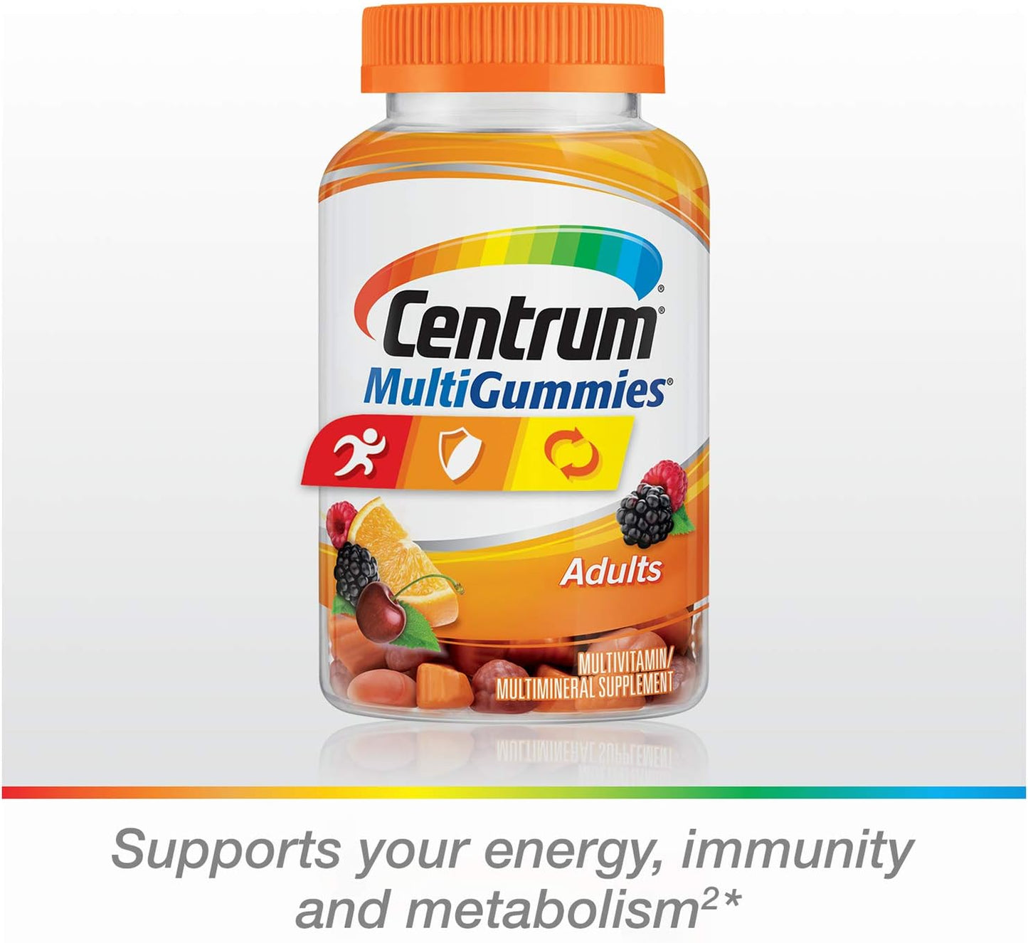 Centrum Multivitamin Gummy for Adults 50 Plus, Assorted Flavour, 120 Count - görsel 2