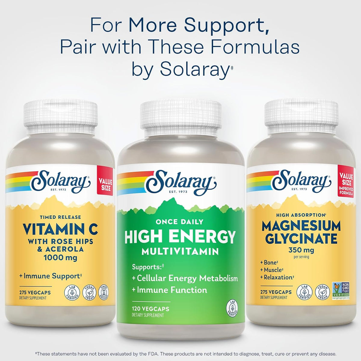 SOLARAY Once Daily High Energy Multivitamin for Men and Women - görsel 6