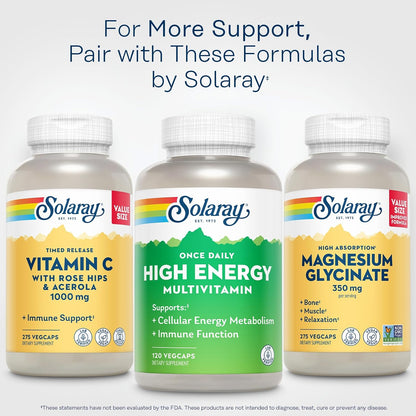 SOLARAY Once Daily High Energy Multivitamin for Men and Women