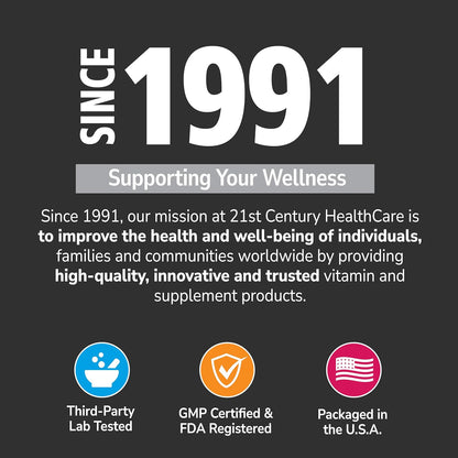 21st Century Mega Multi for Men Multivitamin with Saw Palmetto & Ginseng, 90 Tablets