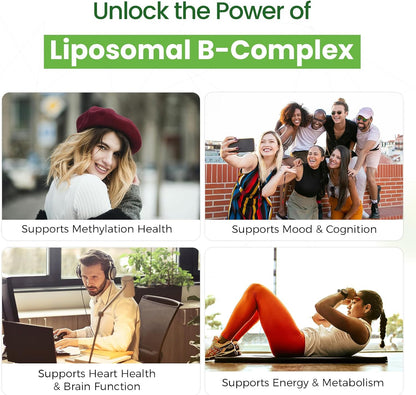 Liposomal B Complex with Methylated B12, L-Methylfolate, Choline & Inositol