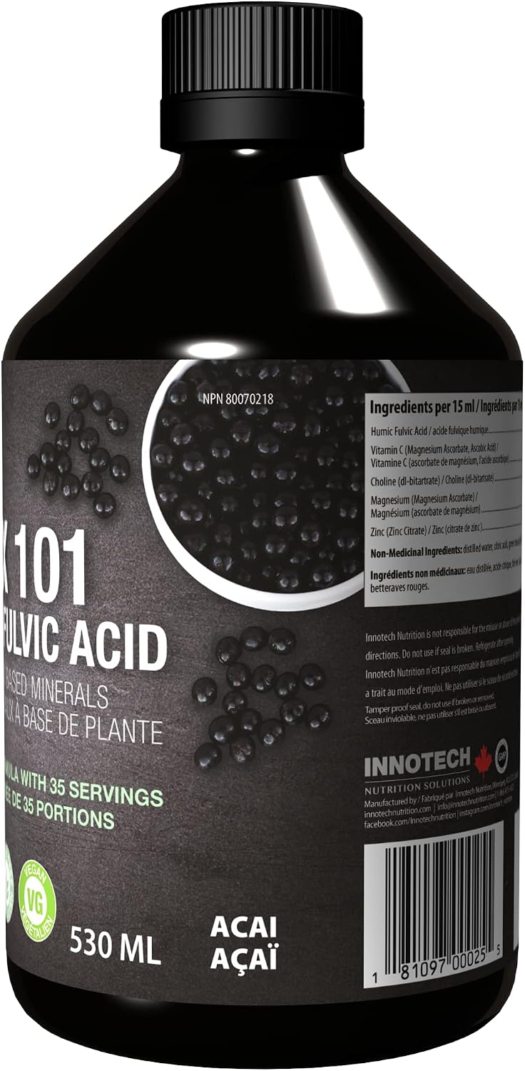 INNOTECH Nutrition: Detox 101 with Humic and Fulvic Acid, Acai, Green Tea - 500ml - görsel 6