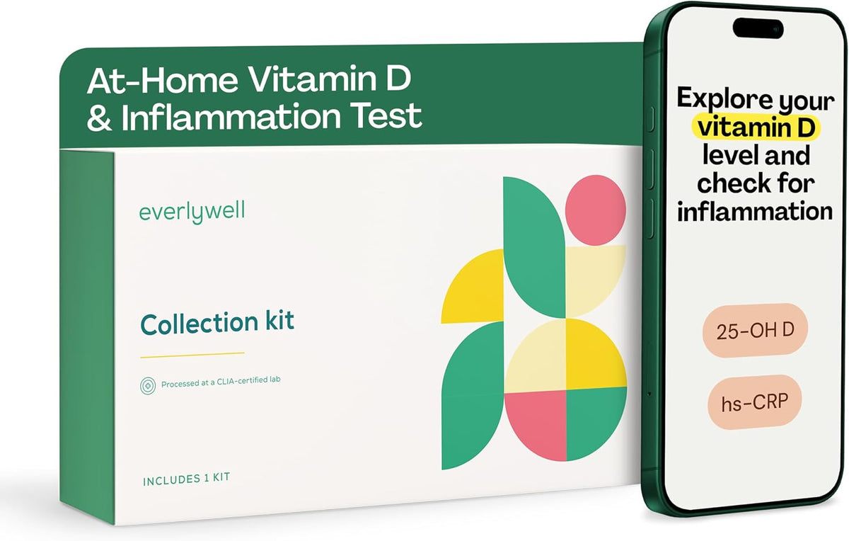 Everlywell At-Home Vitamin D and Inflammation Test Collection Kit - görsel 1