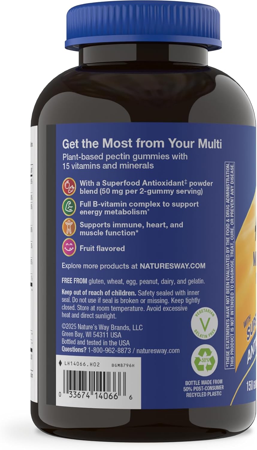 Nature's Way Alive! Men's Multivitamin Gummies - 150 Count - görsel 9
