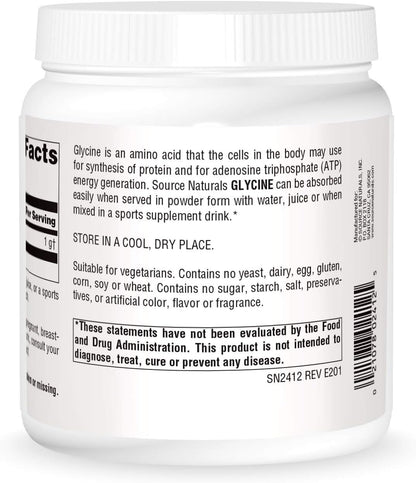Source Naturals Glycine Powder, 454 g (16 oz)