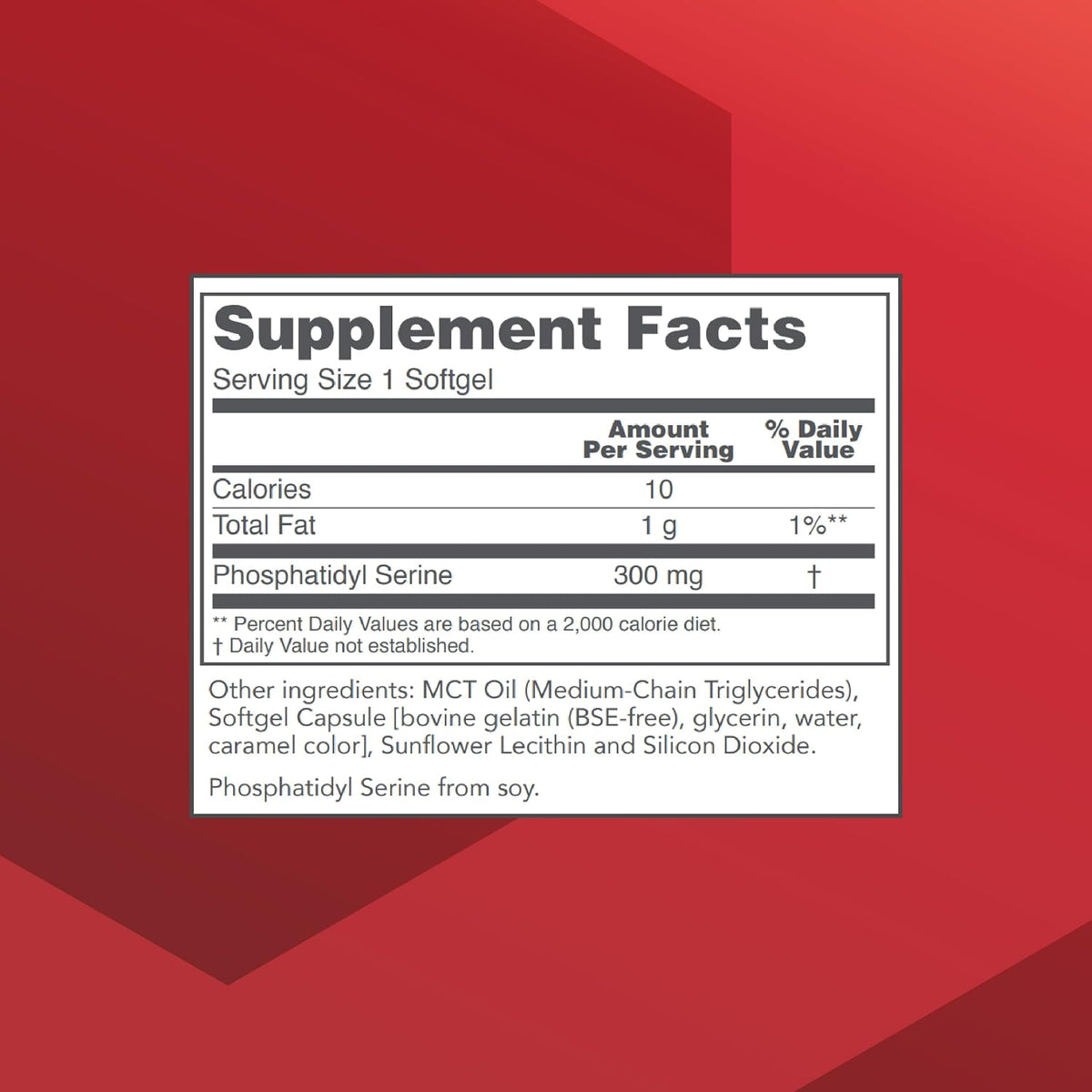 Protocol For Life Balance Phosphatidylserine 300mg - Brain & Memory Support Supplement - 50 Softgels - görsel 2