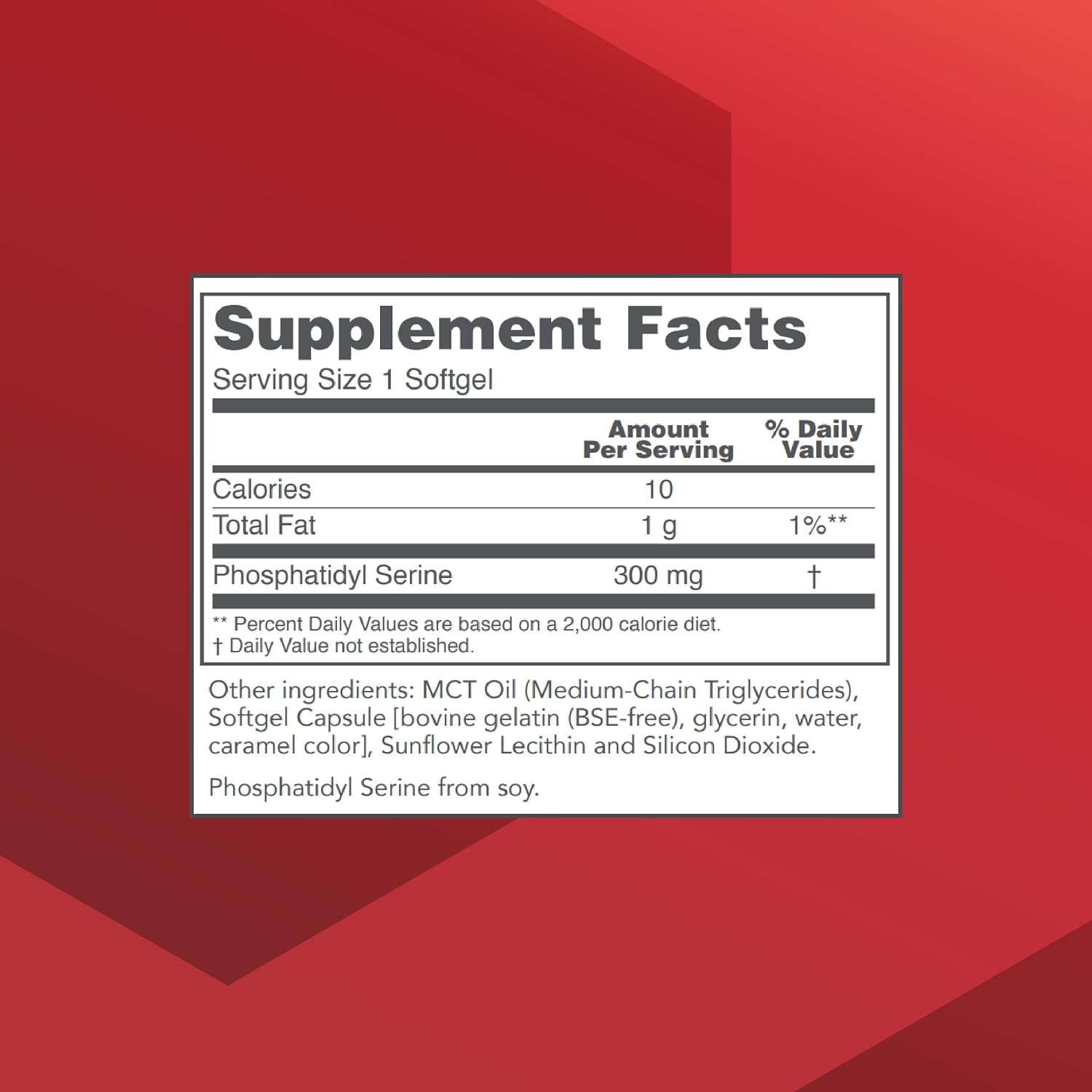 Protocol For Life Balance Phosphatidylserine 300mg - Brain & Memory Support Supplement - 50 Softgels - görsel 2