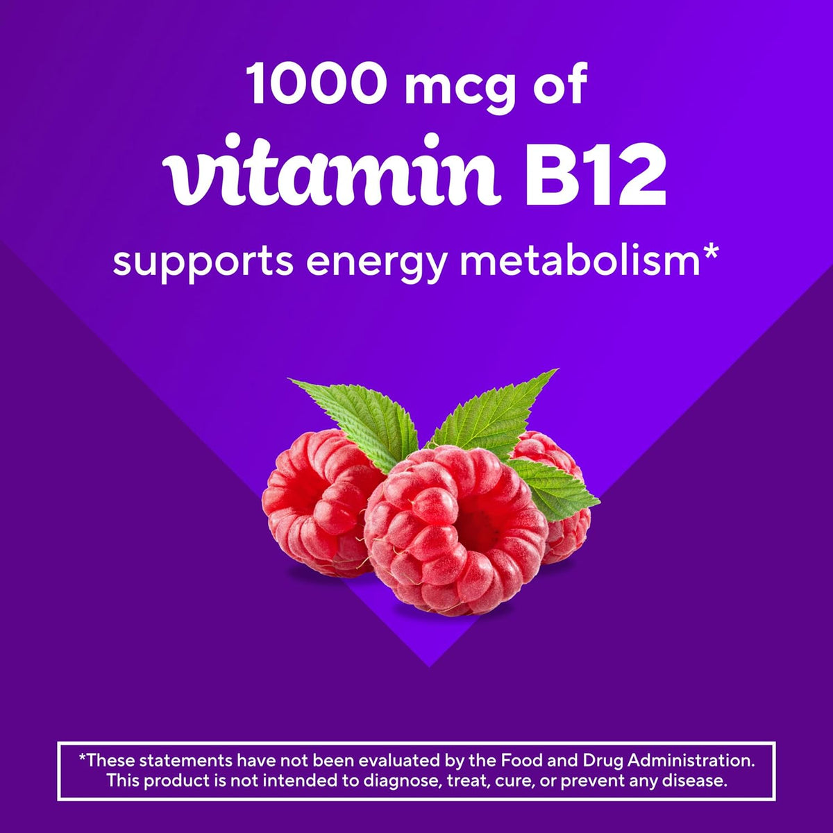 Vitafusion Vitamin B12 1000 mcg Gummies – Raspberry Flavour – 140 Count - görsel 5