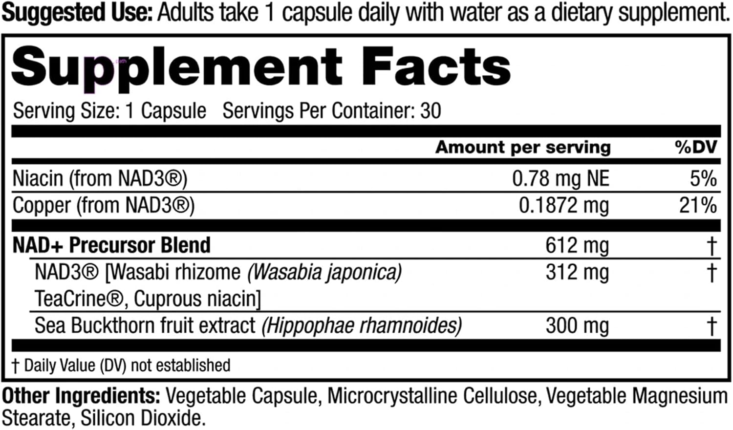 Juvenon Peak NAD+ | Advanced Cellular Health and Regeneration Formula - görsel 6