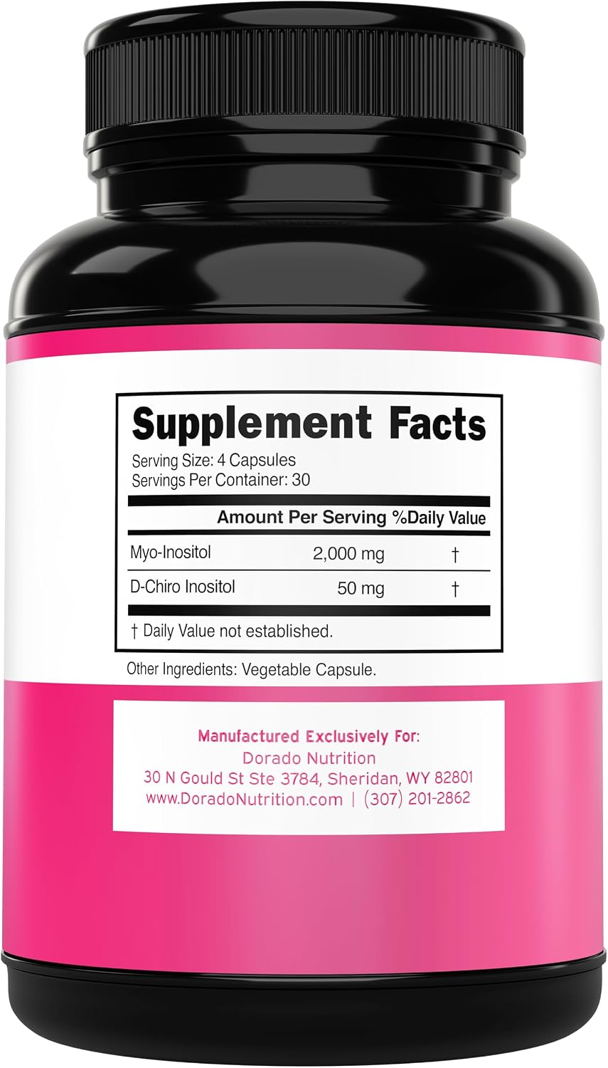 Myo-Inositol & D-Chiro-Inositol Supplement for Women – 40:1 Ratio, 2050mg, 120 Capsules - görsel 2