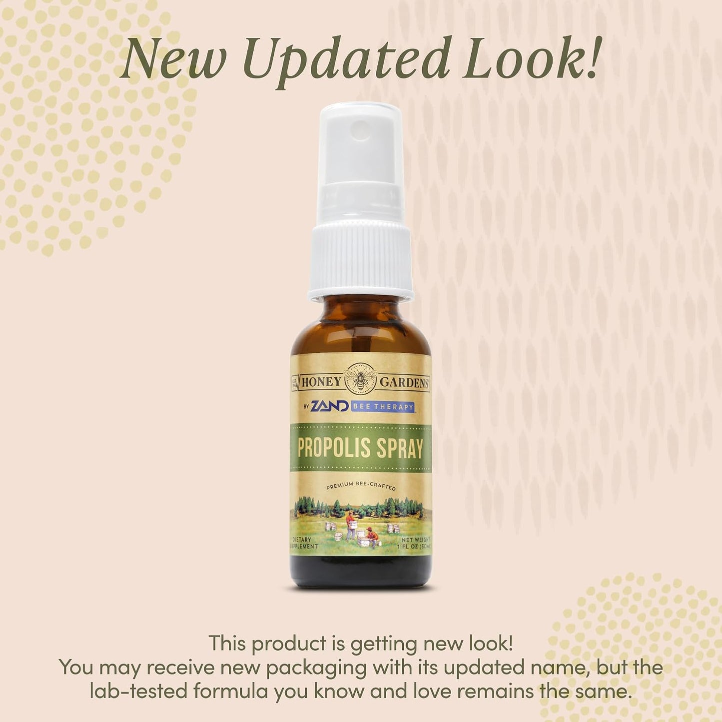 Honey Gardens Bee Propolis Throat Spray with Apitherapy Raw Honey, Liquorice Root and Usnea - 50 Servings, 30 ml - görsel 2