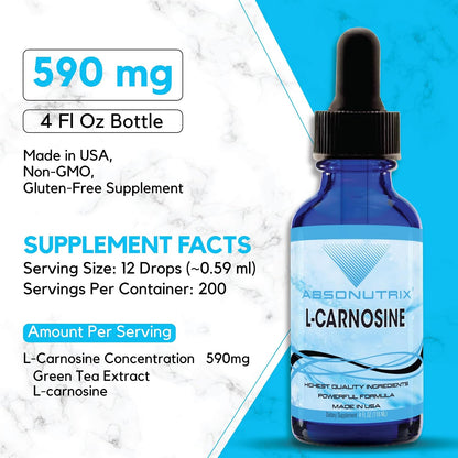 Absonutrix L-Carnosine 583 mg Liquid Drops, 118 ml