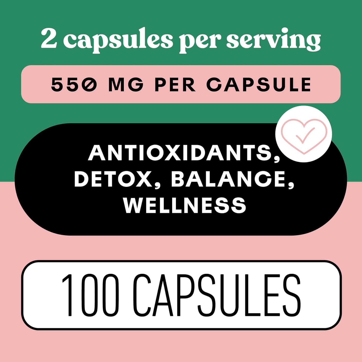 Organic Hibiscus Capsules, 550 mg, 100 Count – Plant-Based Supplement - görsel 5