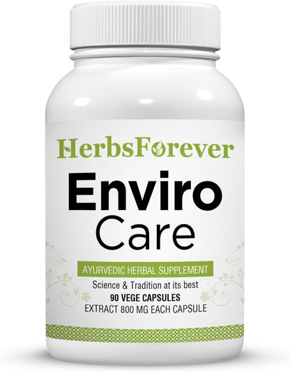 Herbsforever Enviro Care Capsules – Ayurvedic Herbal Supplement, 90 Vegetable Capsules, 800 mg Each