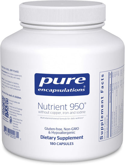 Pure Encapsulations Nutrient 950 Without Copper, Iron and Iodine