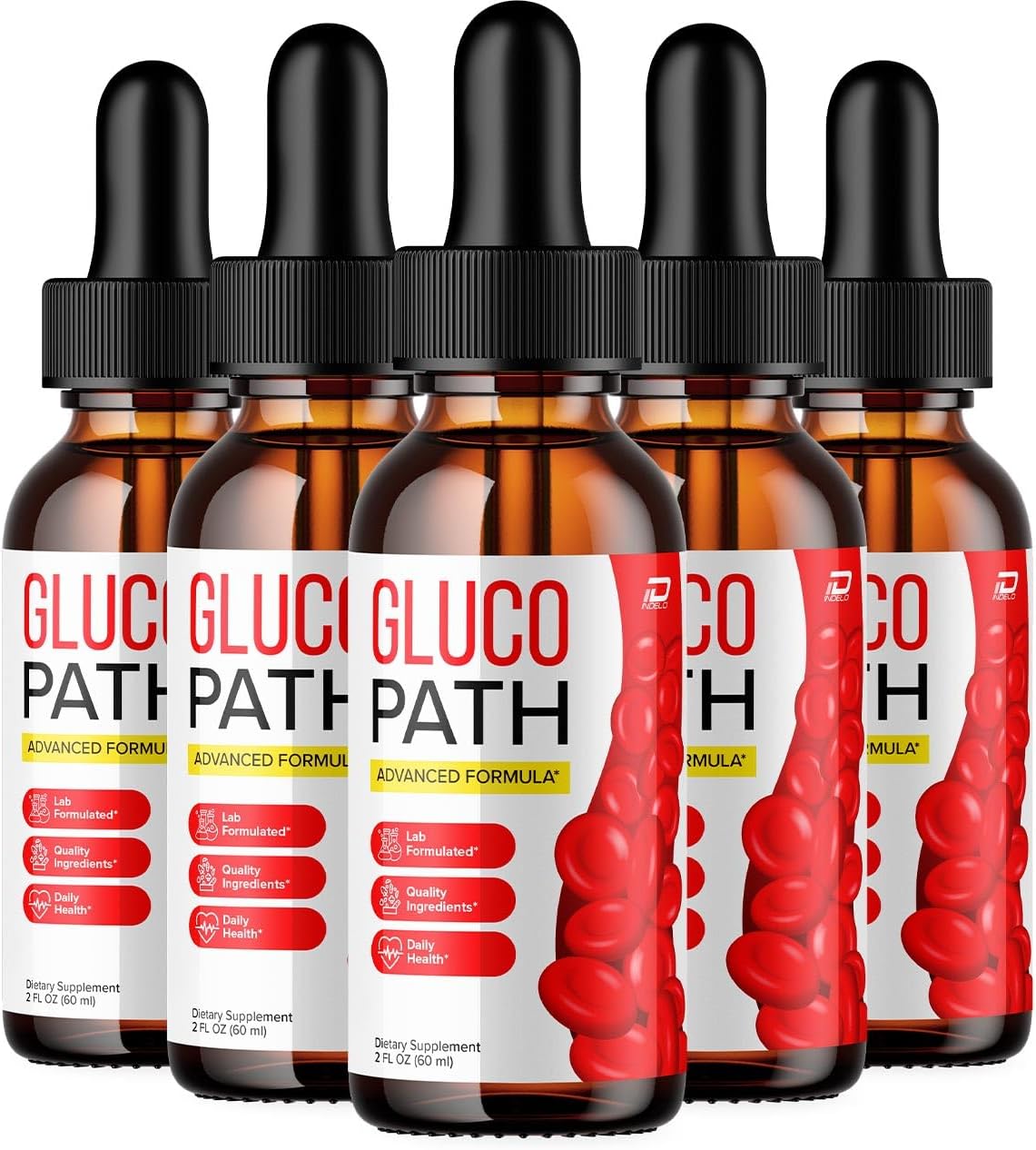 Gluco Path Drops – All Natural Liquid Supplement with Grape Seed Extract, Extra Strength, 5 Month Supply - görsel 1