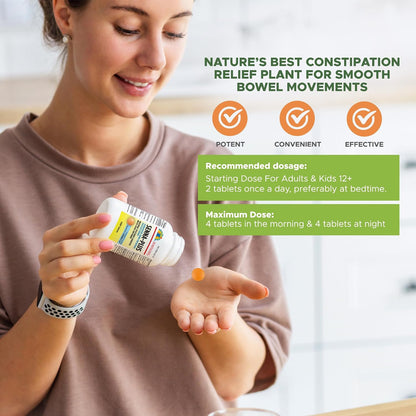Health Star Senna Plus Laxative & Stool Softener Tablets, 1000 Tablets