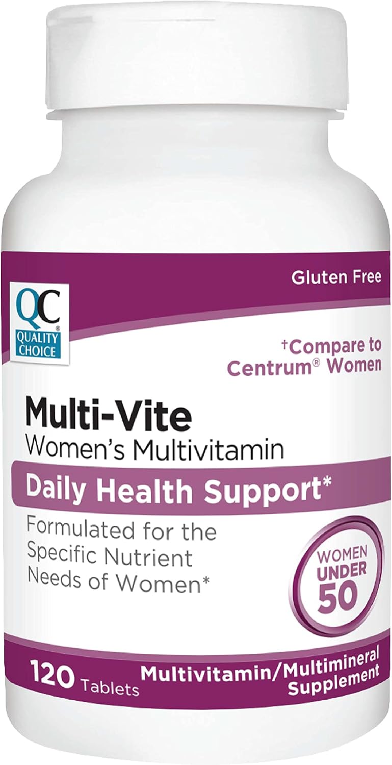 Quality Choice Women's Multi-Vite, Multivitamin Tablets for Daily Health Support Formulated for Women Under 50, 120 Tablets - görsel 1