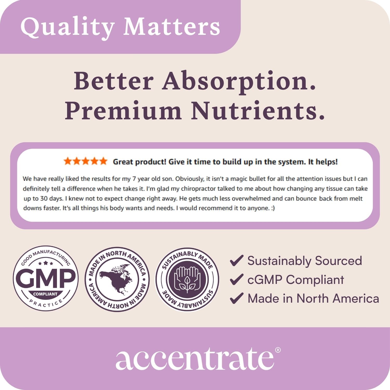 Accentrate Brain Supplement for Natural Focus & Attention – Active B Vitamin & Omega-3 Combination - görsel 7