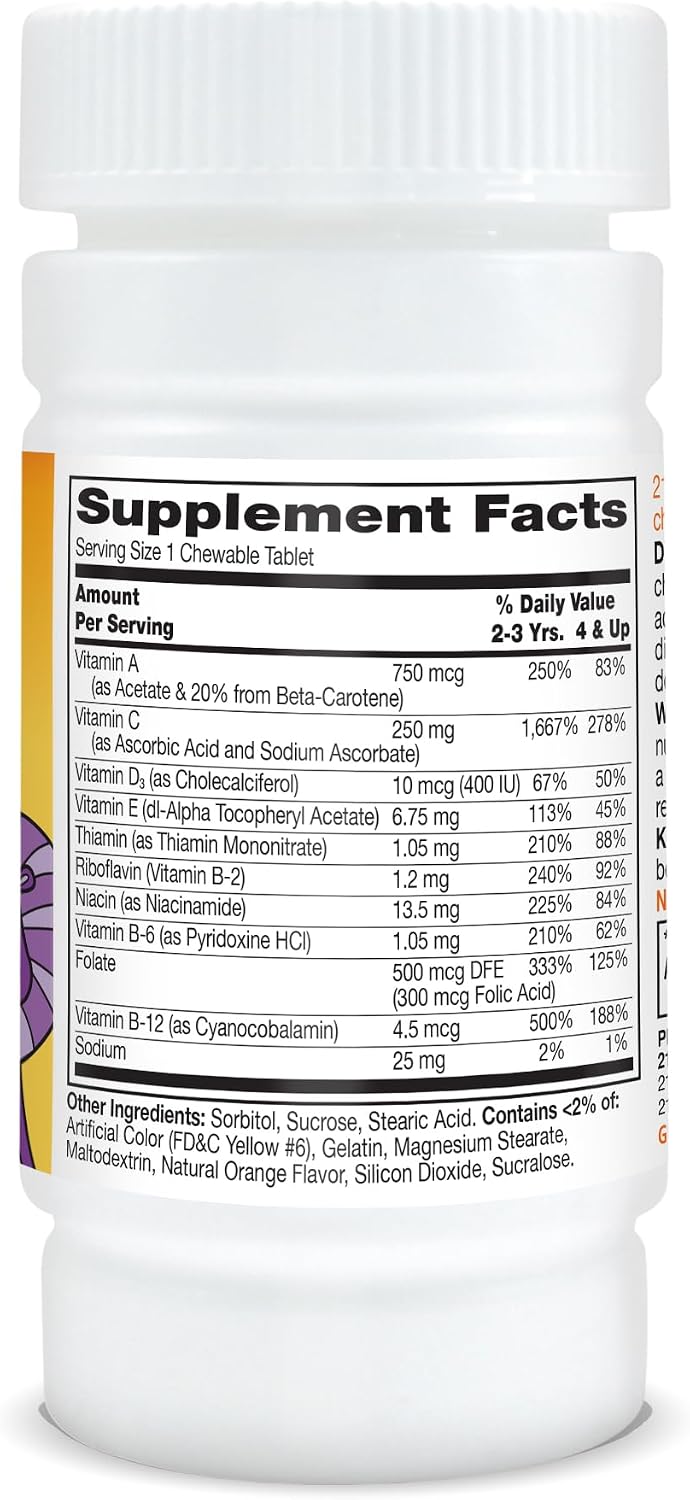 21st Century Zoo Friends with Extra Vitamin C Chewable Tablets, 60 Tablets - görsel 7