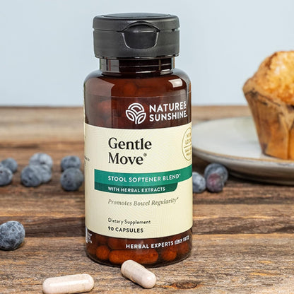 Nature's Sunshine Gentle Move - Digestive Support for Natural Regularity, 90 Capsules