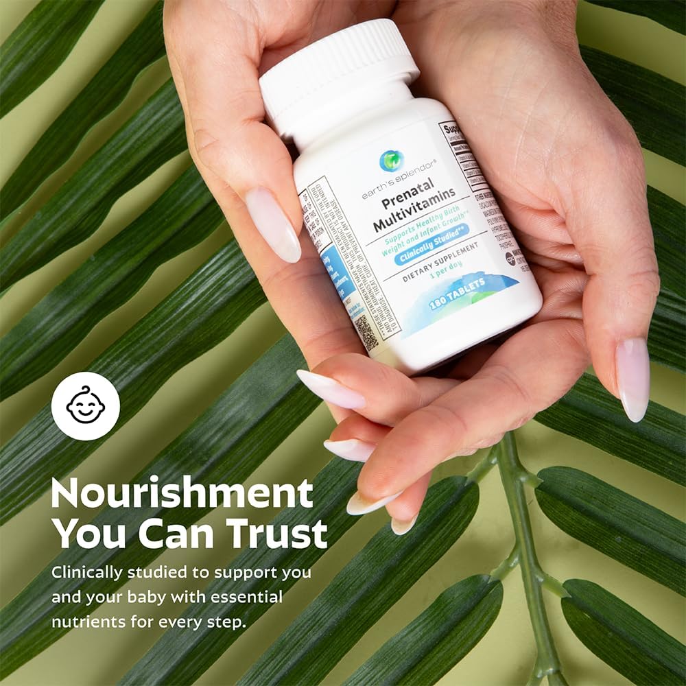 Earth's Splendor Prenatal Multivitamin - 180 Tablets (6-Month Supply) - görsel 7