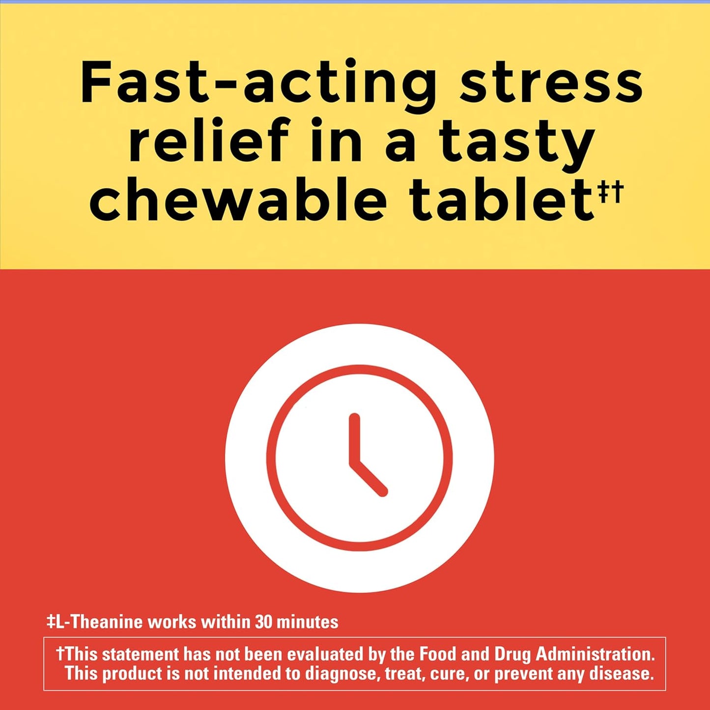 Nature Made Chewable L-Theanine 200mg, 50 Chewable Tablets for Stress Relief - görsel 3