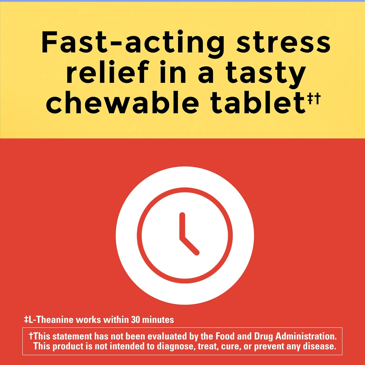 Nature Made Chewable L-Theanine 200mg, 50 Chewable Tablets for Stress Relief - görsel 3