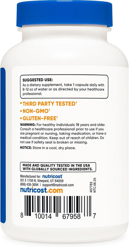 Nutricost Yohimbine HCl 5mg, 240 Capsules Extra Strength