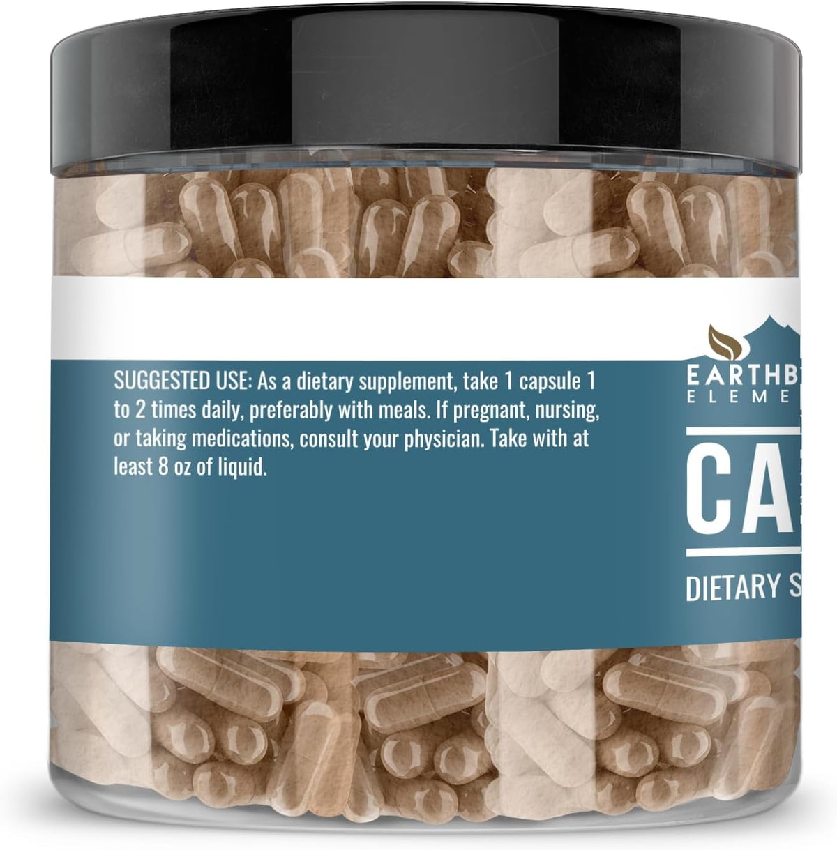 Earthborn Elements Cacao (Cocoa) 200 Capsules, Pure & Undiluted, No Additives - görsel 3