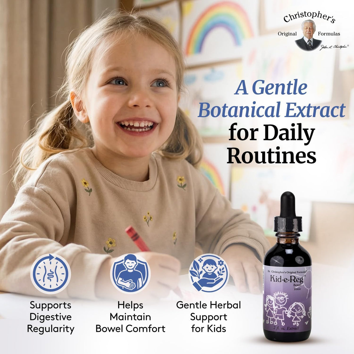 Christopher's Original Formulae Kid-e-Reg Bowel Tonic – Herbal Formula for Children – 60 ml (Pack of 2) - görsel 7