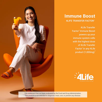 4Life Transfer Factor Immune Boost Orange Drink Mix – 5 Stick Packs