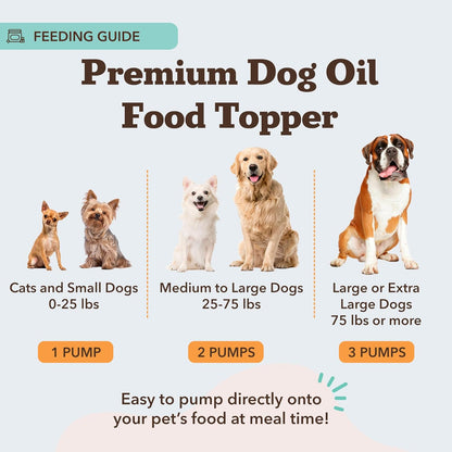 Natural Dog Company Wild Alaskan Salmon Oil for Dogs - Omega 3 Supplement with EPA & DHA, 473 ml