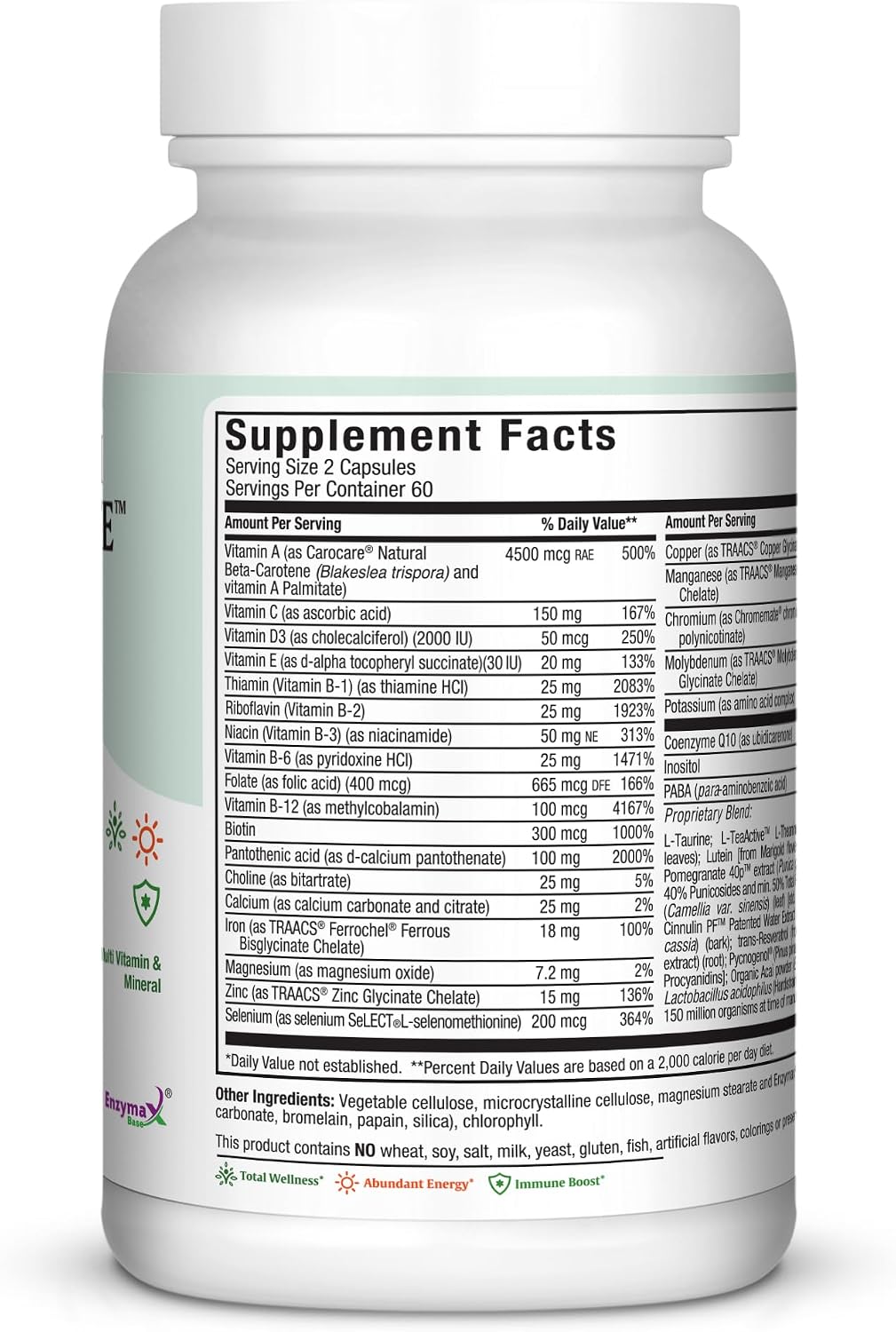 Maxi Health Multivitamin for Men and Women - Complete Daily Vitamins with Minerals - Kosher & Vegan - 120 Capsules - görsel 2