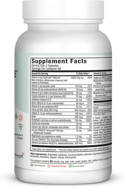 Maxi Health Multivitamin for Men and Women - Complete Daily Vitamins with Minerals - Kosher & Vegan - 120 Capsules