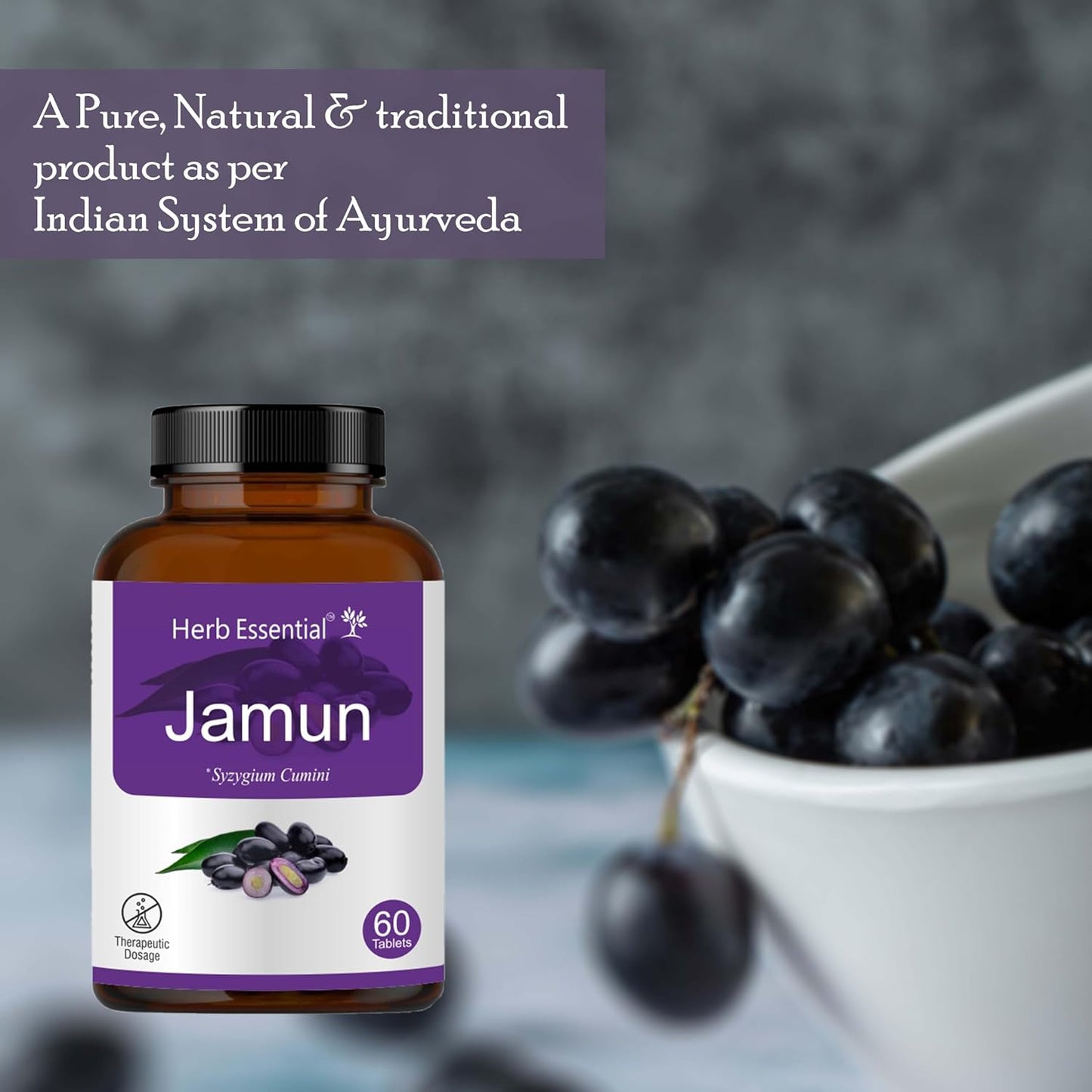 Herb Essential Jamun Seed Tablets 500mg – 60 Count - görsel 7