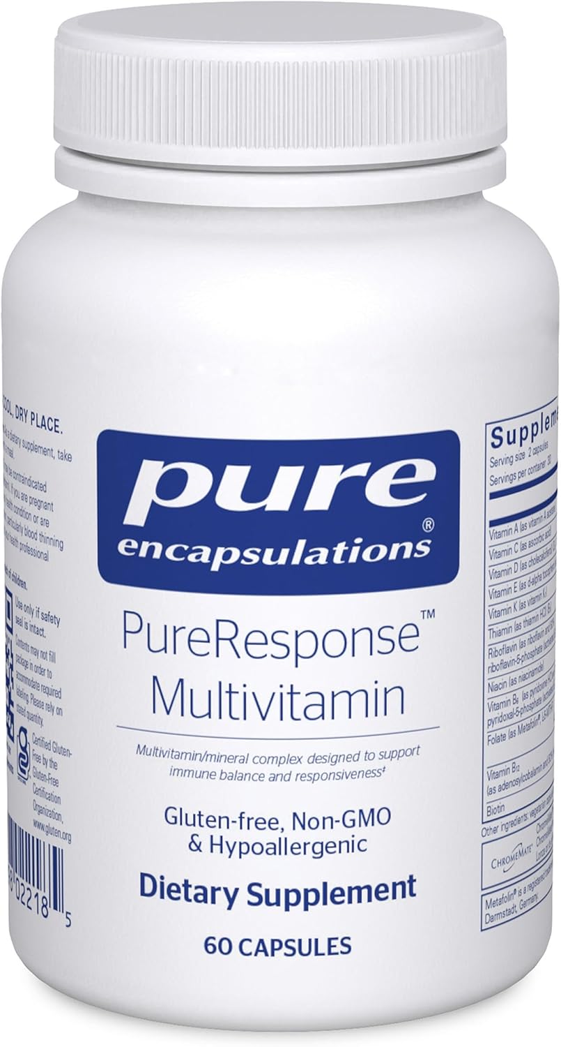 Pure Encapsulations PureResponse Multivitamin – Nutritional Formula with Eleuthero (60 Capsules) - görsel 1