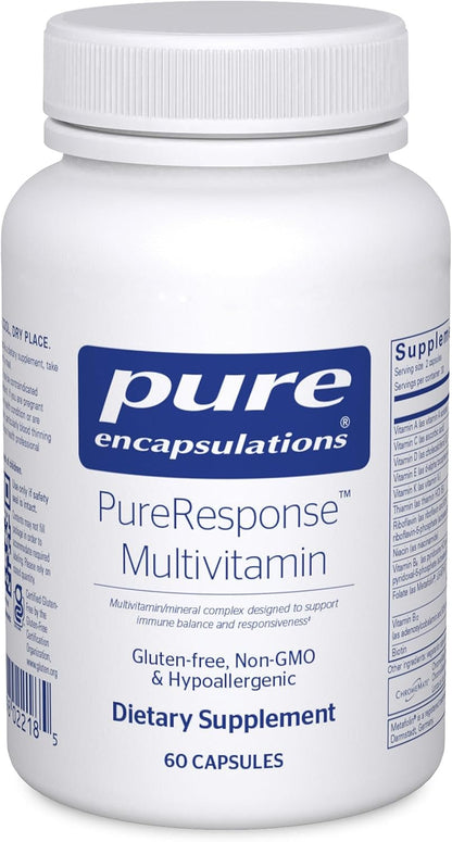 Pure Encapsulations PureResponse Multivitamin – Nutritional Formula with Eleuthero (60 Capsules)