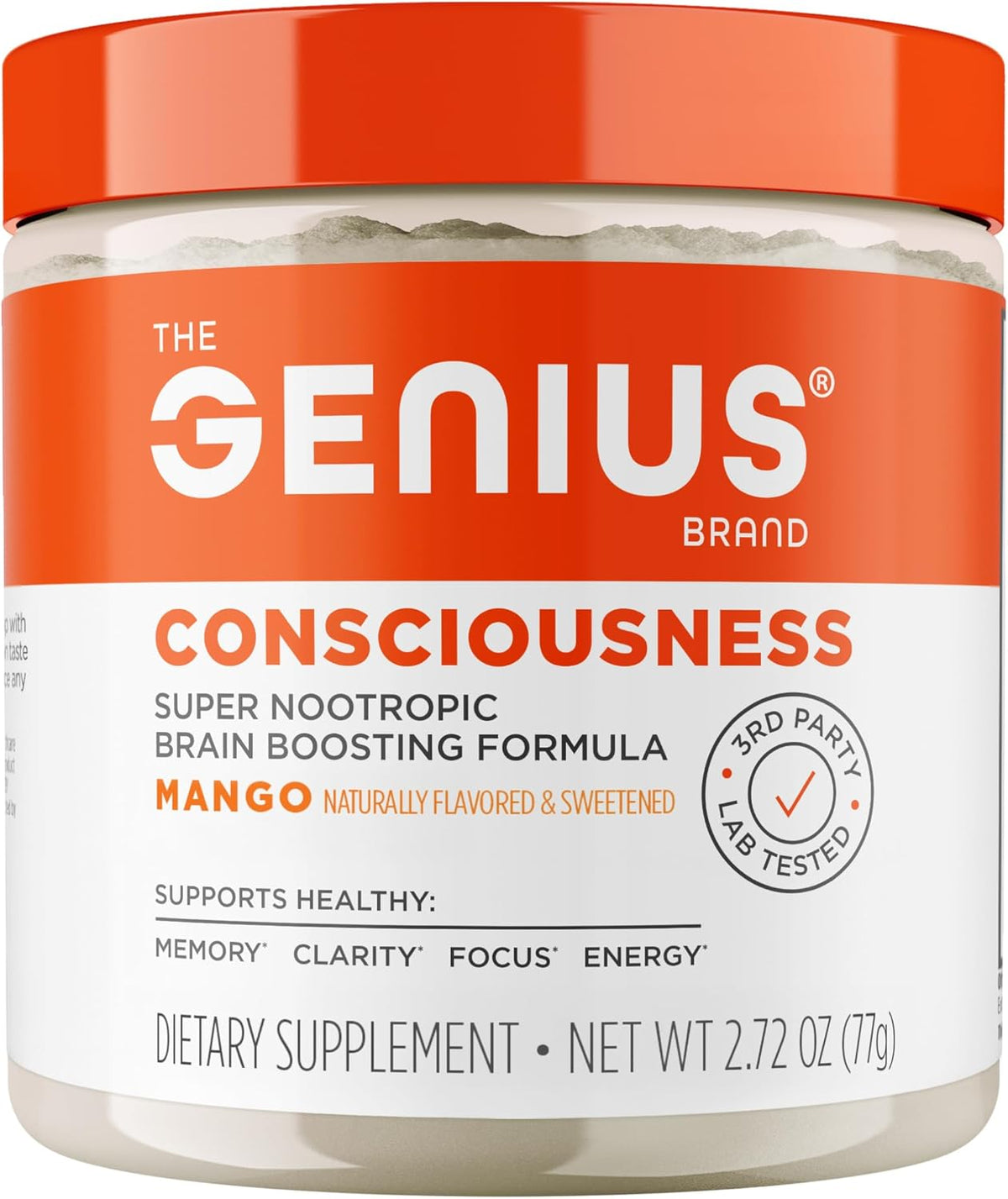 Genius Consciousness – Super Nootropic Brain Supplement Powder (Mango) - görsel 1