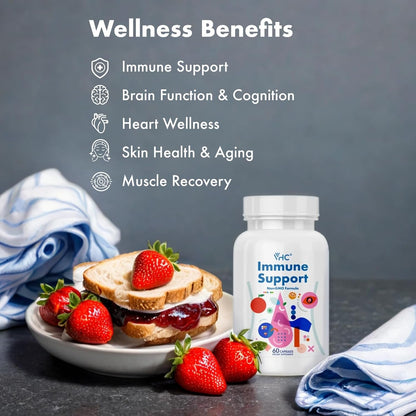 VHC Immune Support Complex – Vitamin C, E, Selenium, Quercetin, Beta-Glucans & More