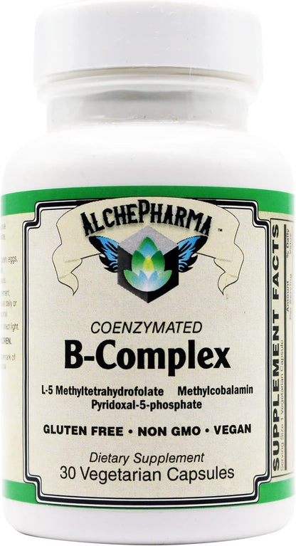 AlchePharma Coenzymated B-Complex High Potency One Daily (30 Capsules)