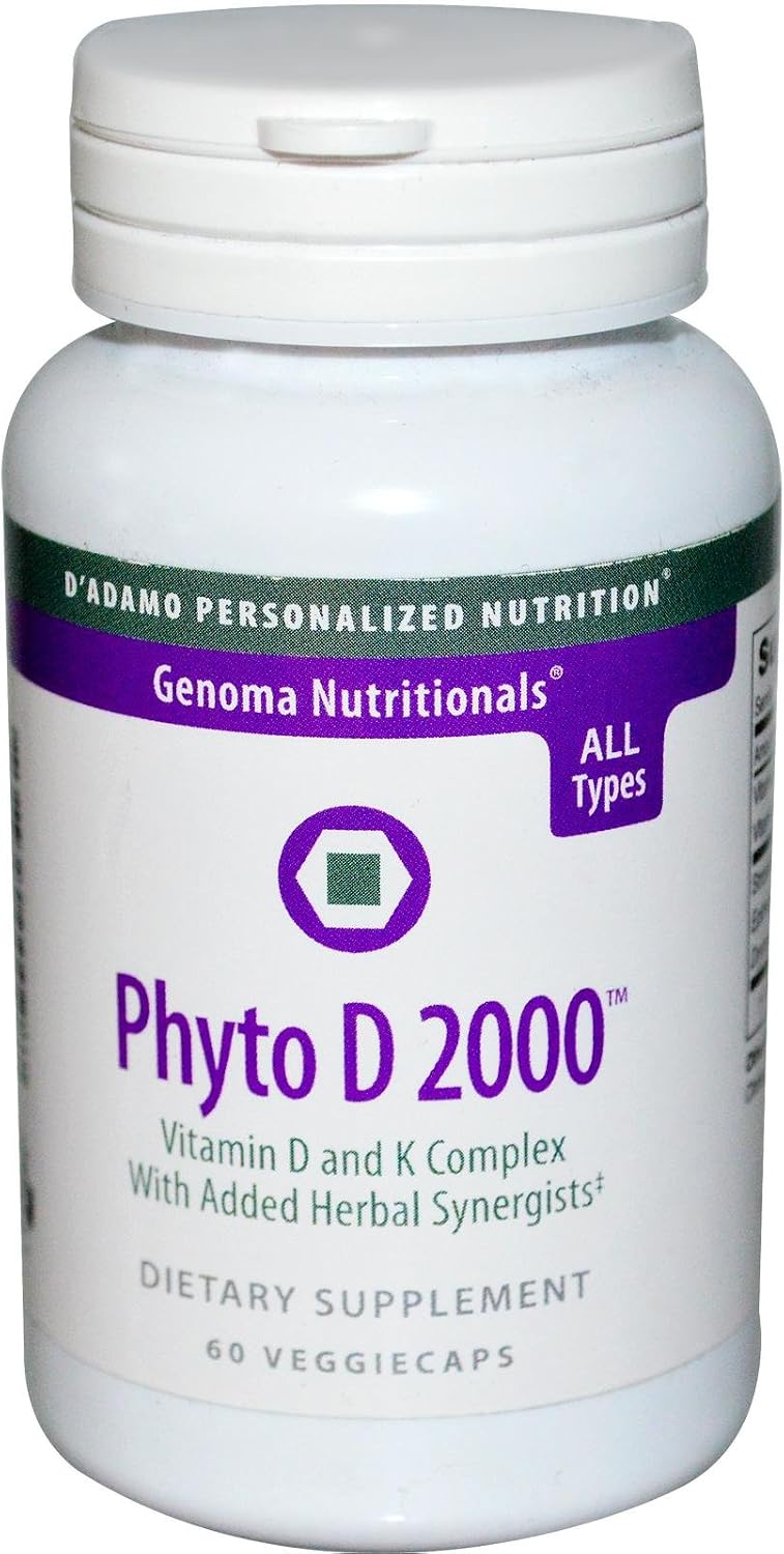 D'Adamo Personalised Nutrition Phyto D 2000, 60 Vegetarian Capsules - görsel 1