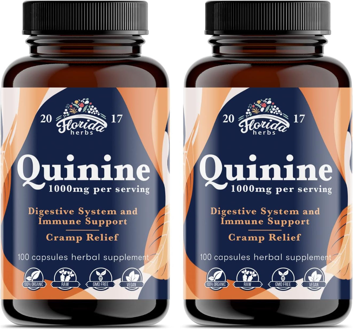 Leg Cramp Support – Organic Quinine Capsules from Cinchona Bark – 1000 mg – 330 Capsules - görsel 8