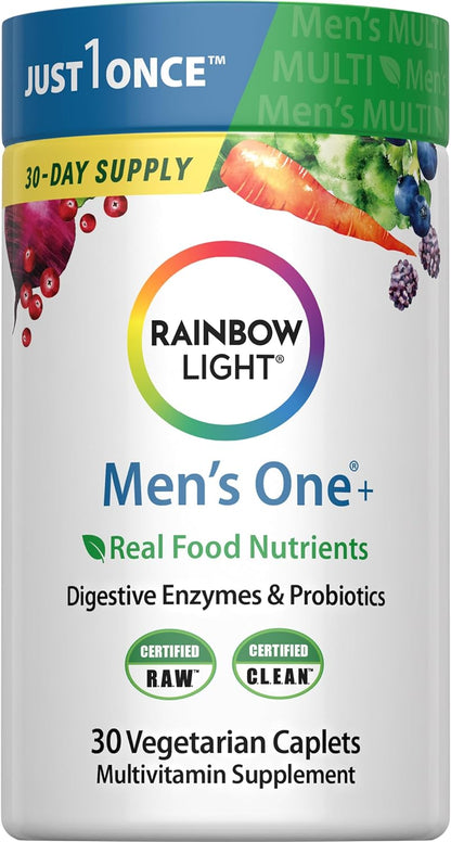 Rainbow Light Men's Multivitamin One + | 60 Caplets