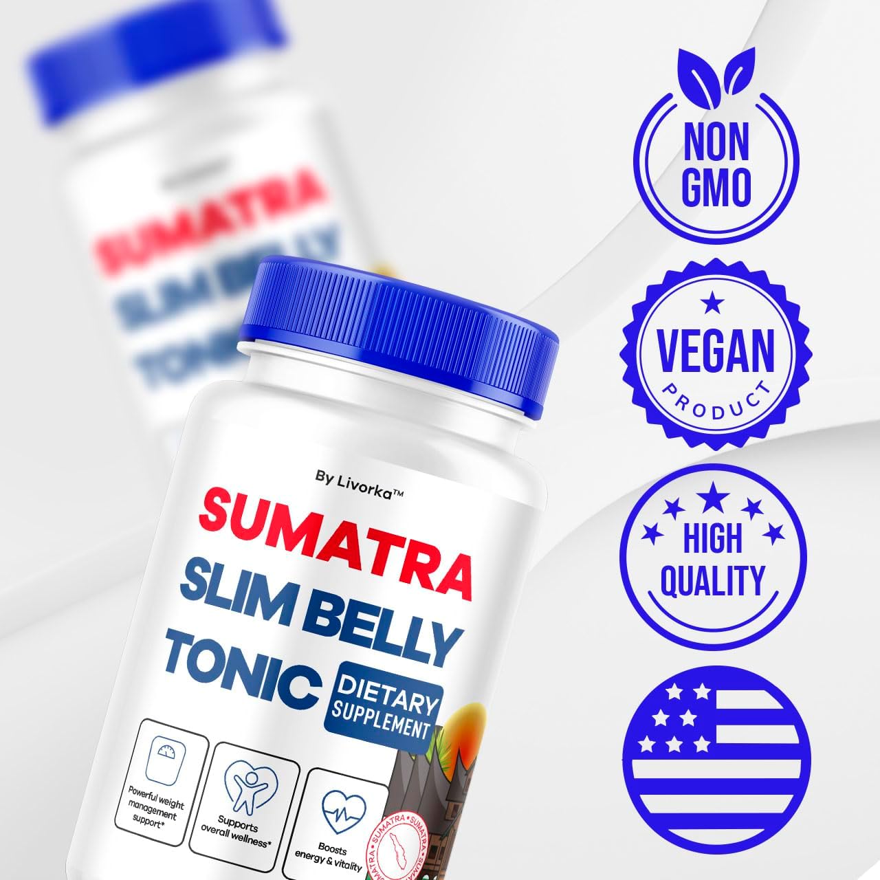 Sumatra Slim Belly Tonic - Sumatra Slim Belly Capsules, Sumatra Slim Belly Tonic Dietary Supplement Support Pills - All Natural, Sumatraslim Advanced Formula Reviews, 60 Capsules for 1 Month - görsel 5
