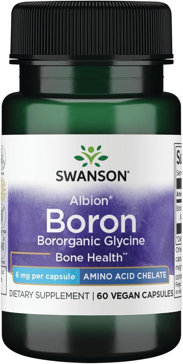Swanson Boron from Albion - Boroganic Glycine Supplement, 6 mg, 60 Capsules (4 Pack) - görsel 4