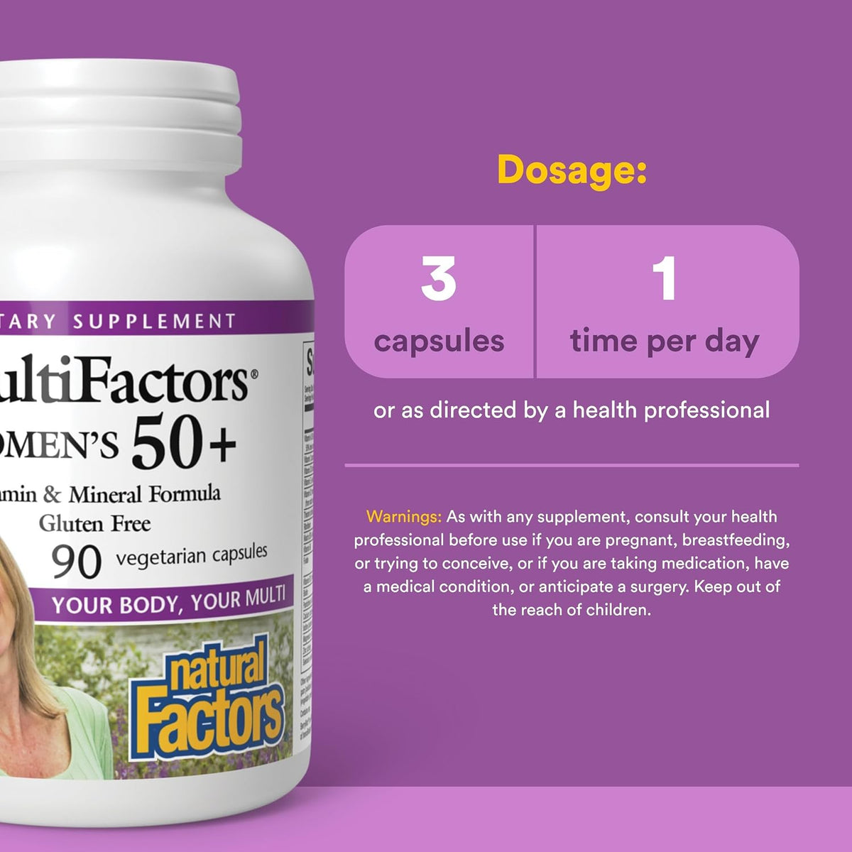MultiFactors Women's 50+ Multivitamin & Mineral Formula - görsel 3