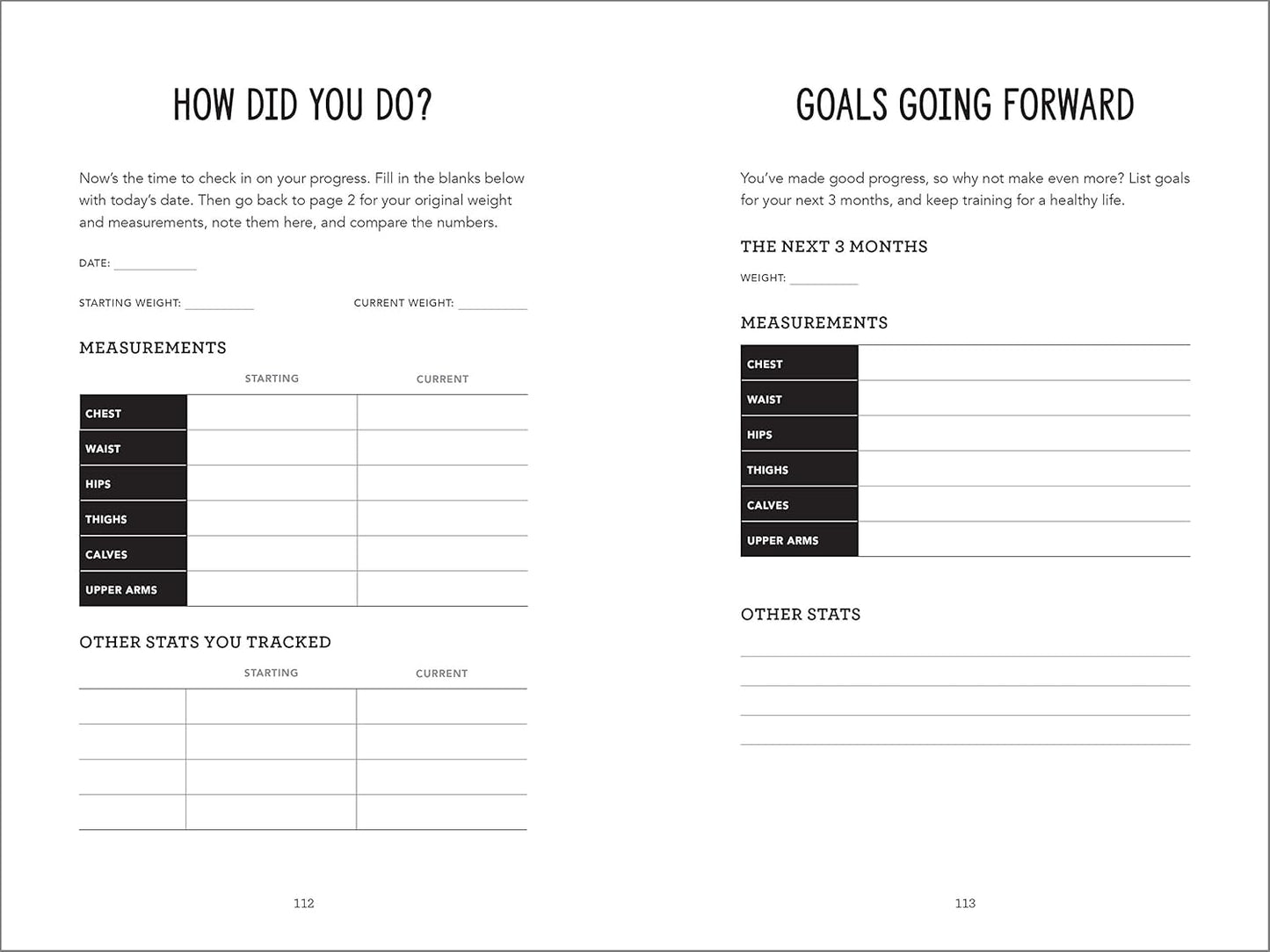 Training for a Healthy Life: A Daily Food and Fitness Journal - görsel 6