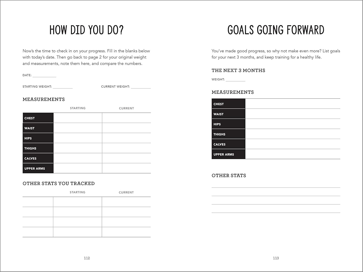 Training for a Healthy Life: A Daily Food and Fitness Journal - görsel 6