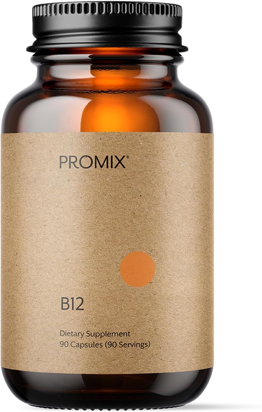 Promix Nutrition Vitamin B12 Supplement - 1000mcg Methylcobalamin - Gut Friendly - 90 Capsules - görsel 1